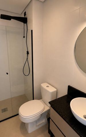 Studio para alugar com 25m², 1 quarto e sem vaga Studio para alugar com 25m², 1 quarto e sem vagaBanheiro