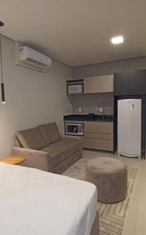Studio para alugar com 25m², 1 quarto e sem vaga Studio para alugar com 25m², 1 quarto e sem vagaQuarto/Cozinha