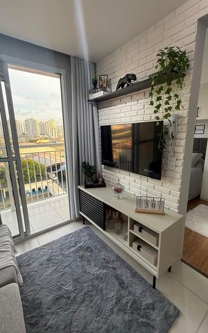 Apartamento à venda com 28m², 1 quarto e sem vaga Apartamento à venda com 28m², 1 quarto e sem vagaSala