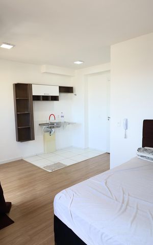 Studio para alugar com 24m², 1 quarto e 1 vagaKitnet