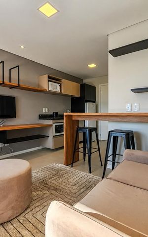 Studio para alugar com 25m², 1 quarto e sem vagaSala