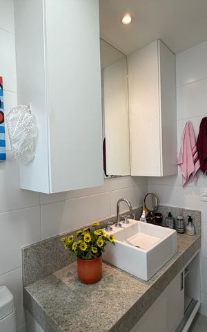Apartamento para alugar com 63m², 1 quarto e 1 vaga Apartamento para alugar com 63m², 1 quarto e 1 vagaBanheiro da suíte