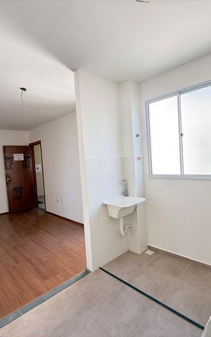 Apartamento para alugar com 45m², 2 quartos e 1 vaga Apartamento para alugar com 45m², 2 quartos e 1 vagaCozinha e Área de Serviço