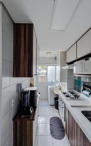 Apartamento à venda com 54m², 2 quartos e 1 vagaCozinha e Área de Serviço