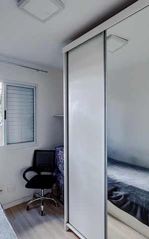 Apartamento à venda com 54m², 2 quartos e 1 vagaQuarto 2