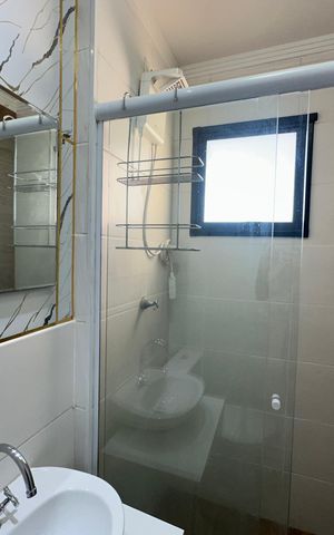 Apartamento para alugar com 59m², 2 quartos e 1 vaga Apartamento para alugar com 59m², 2 quartos e 1 vagaBanheiro da Suíte