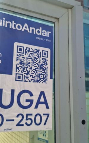 Apartamento para alugar com 50m², 1 quarto e 1 vaga Apartamento para alugar com 50m², 1 quarto e 1 vagaPlaca instalada