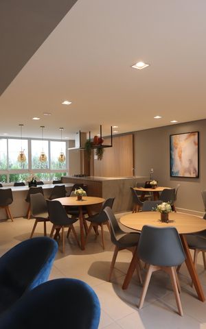 Apartamento para alugar com 45m², 2 quartos e 1 vagaÁrea comum - Salão de festas