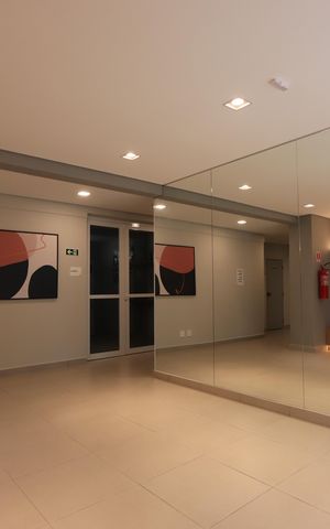 Apartamento para alugar com 45m², 2 quartos e 1 vagaÁrea comum - Hall Social
