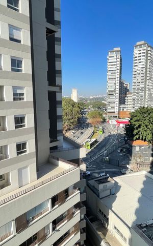 Apartamento para alugar com 32m², 1 quarto e 1 vaga
