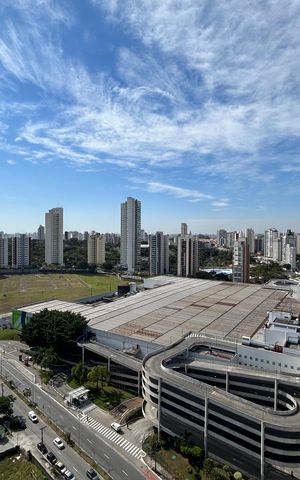 Studio para alugar com 45m², 1 quarto e 1 vaga Studio para alugar com 45m², 1 quarto e 1 vagaVista da Sacada