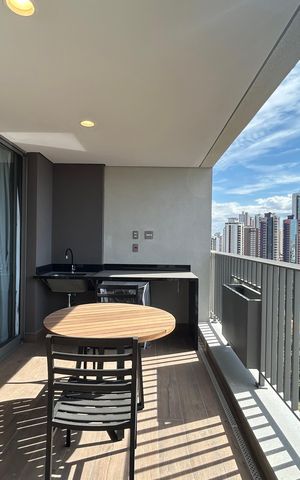 Studio para alugar com 45m², 1 quarto e 1 vaga Studio para alugar com 45m², 1 quarto e 1 vagaSacada