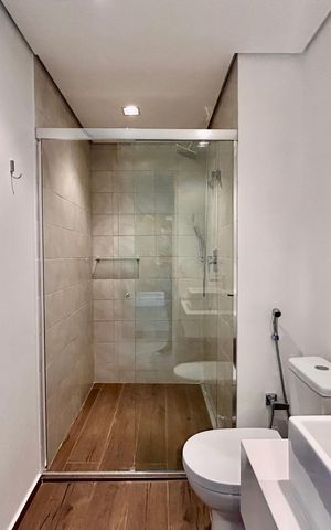 Studio para alugar com 45m², 1 quarto e 1 vaga Studio para alugar com 45m², 1 quarto e 1 vagaBanheiro