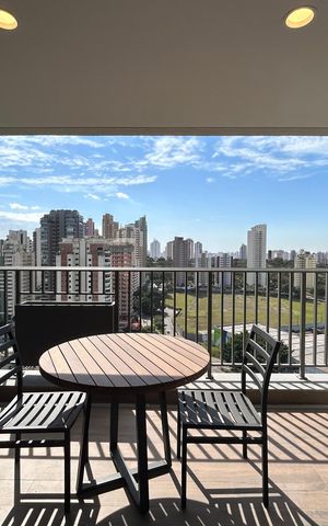Studio para alugar com 45m², 1 quarto e 1 vaga Studio para alugar com 45m², 1 quarto e 1 vagaSacada
