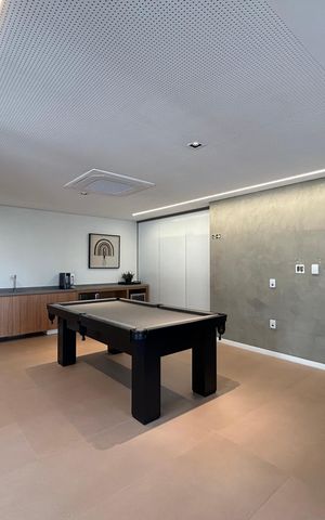 Studio para alugar com 45m², 1 quarto e 1 vaga Studio para alugar com 45m², 1 quarto e 1 vagaSalão de jogos