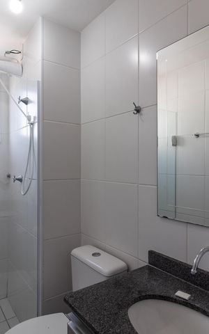 Apartamento à venda com 32m², 1 quarto e sem vaga Apartamento à venda com 32m², 1 quarto e sem vagaBanheiro