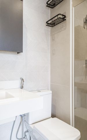 Studio à venda com 29m², 1 quarto e sem vaga Studio à venda com 29m², 1 quarto e sem vagaBanheiro