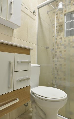 Casa para alugar com 90m², 3 quartos e sem vagaBanheiro da suíte