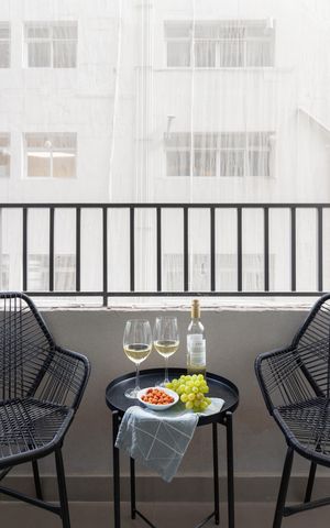 Studio para alugar com 24m², 1 quarto e sem vagaVaranda