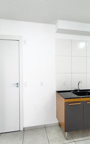 Apartamento para alugar com 34m², 2 quartos e sem vaga Apartamento para alugar com 34m², 2 quartos e sem vagaCozinha e Área de Serviço