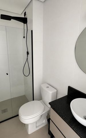 Studio para alugar com 25m², 1 quarto e sem vaga Studio para alugar com 25m², 1 quarto e sem vagaBanheiro