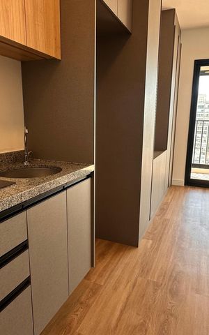 Apartamento para alugar com 25m², 1 quarto e sem vaga