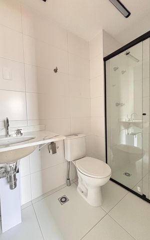 Apartamento à venda com 37m², 1 quarto e sem vaga Apartamento à venda com 37m², 1 quarto e sem vagaBanheiro da Suíte