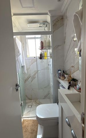 Apartamento à venda com 47m², 2 quartos e sem vaga Apartamento à venda com 47m², 2 quartos e sem vagaBanheiro