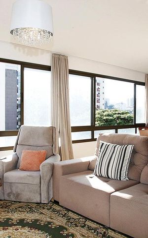 Apartamento para alugar com 123m², 3 quartos e 2 vagasSala