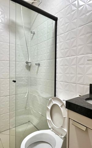 Apartamento para alugar com 46m², 1 quarto e sem vaga Apartamento para alugar com 46m², 1 quarto e sem vagaBanheiro