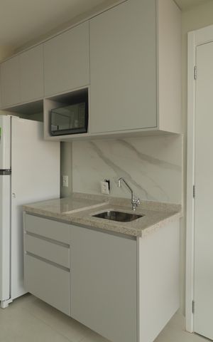 Studio para alugar com 32m², 1 quarto e sem vagaCozinha