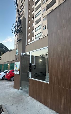 Apartamento à venda com 59m², 2 quartos e 1 vagaFachada e portaria
