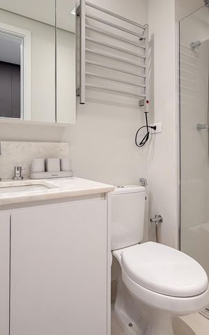 Studio para alugar com 24m², 1 quarto e sem vaga Studio para alugar com 24m², 1 quarto e sem vagaBanheiro