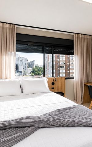 Studio para alugar com 24m², 1 quarto e 1 vaga Studio para alugar com 24m², 1 quarto e 1 vagaQuarto
