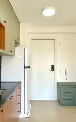 Studio para alugar com 28m², 1 quarto e sem vaga Studio para alugar com 28m², 1 quarto e sem vagaCozinha