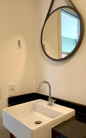 Studio para alugar com 28m², 1 quarto e sem vaga Studio para alugar com 28m², 1 quarto e sem vagaBanheiro