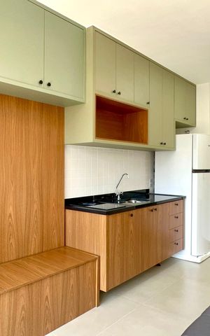 Studio para alugar com 28m², 1 quarto e sem vaga Studio para alugar com 28m², 1 quarto e sem vagaSala