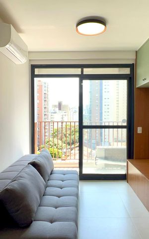 Studio para alugar com 28m², 1 quarto e sem vaga Studio para alugar com 28m², 1 quarto e sem vagaSala