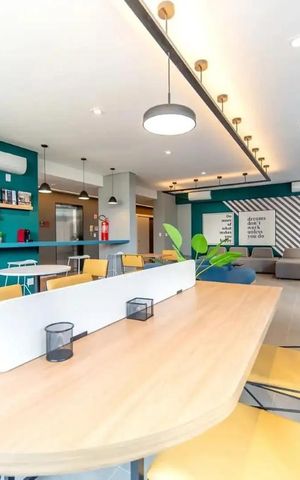 Studio para alugar com 27m², 1 quarto e sem vaga Studio para alugar com 27m², 1 quarto e sem vagaCoworking