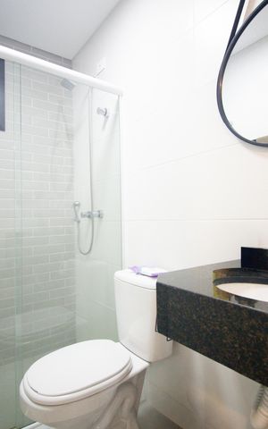 Apartamento à venda com 32m², 1 quarto e 1 vaga Apartamento à venda com 32m², 1 quarto e 1 vagaBanheiro
