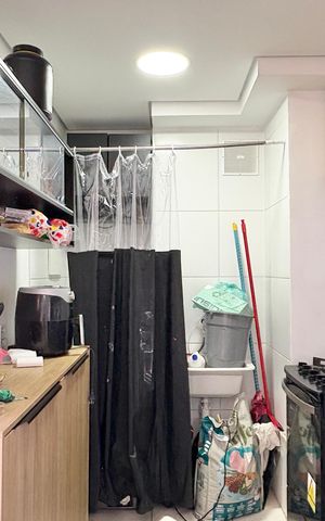 Apartamento à venda com 40m², 2 quartos e sem vaga Apartamento à venda com 40m², 2 quartos e sem vagaCozinha e Área de Serviço