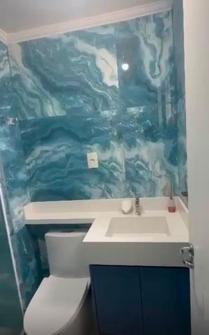 Apartamento à venda com 58m², 3 quartos e 1 vaga Apartamento à venda com 58m², 3 quartos e 1 vagaBanheiro