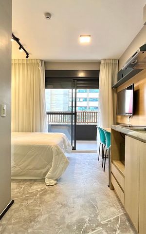 Studio à venda com 26m², 1 quarto e sem vaga Studio à venda com 26m², 1 quarto e sem vagaCozinha