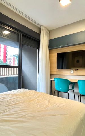 Studio à venda com 26m², 1 quarto e sem vaga Studio à venda com 26m², 1 quarto e sem vagaSala/Quarto