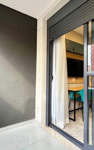 Studio à venda com 26m², 1 quarto e sem vaga Studio à venda com 26m², 1 quarto e sem vagaVaranda