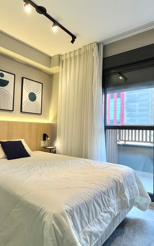 Studio à venda com 26m², 1 quarto e sem vaga Studio à venda com 26m², 1 quarto e sem vagaSala/Quarto
