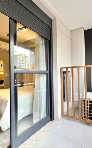 Studio à venda com 26m², 1 quarto e sem vaga Studio à venda com 26m², 1 quarto e sem vagaVaranda