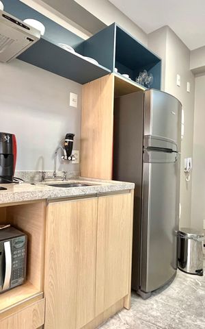 Studio à venda com 26m², 1 quarto e sem vaga Studio à venda com 26m², 1 quarto e sem vagaCozinha