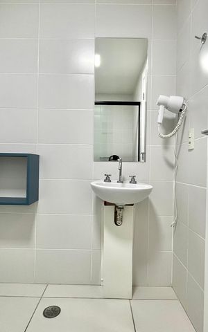 Studio à venda com 26m², 1 quarto e sem vaga Studio à venda com 26m², 1 quarto e sem vagaBanheiro