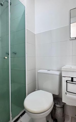 Apartamento à venda com 45m², 2 quartos e sem vaga Apartamento à venda com 45m², 2 quartos e sem vagaBanheiro Social